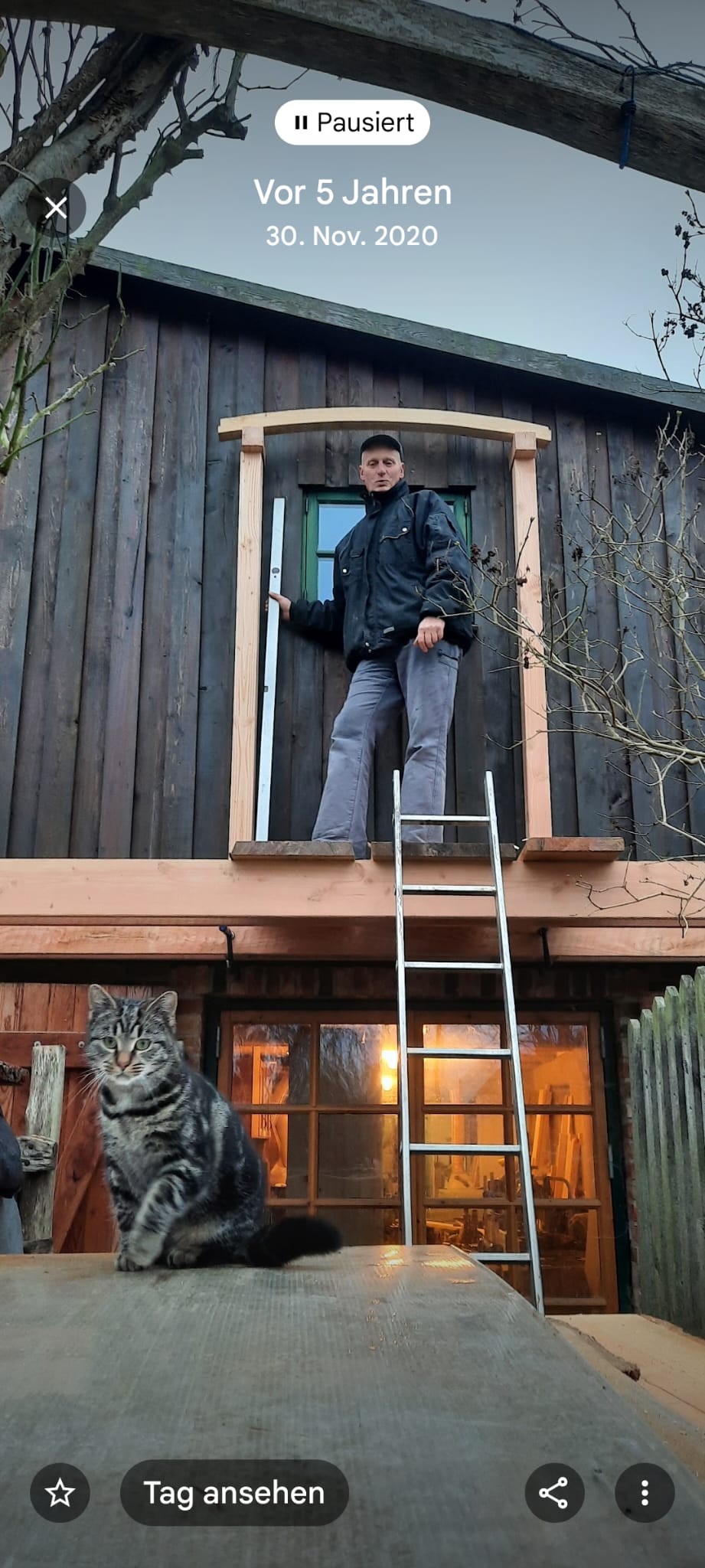 Handwerkliche Arbeit am Ferienhaus Zur Tenne